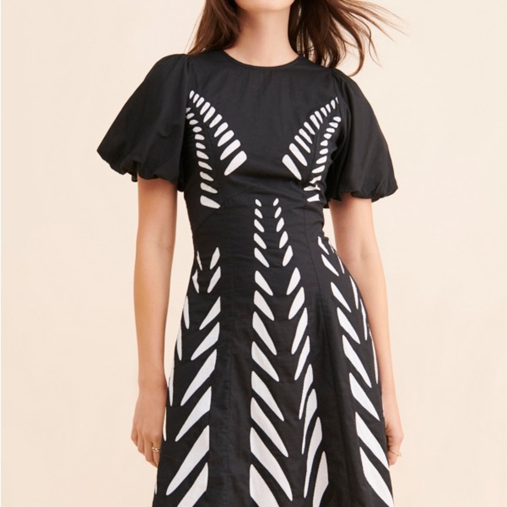 Banjanan Gracia Black and White Mini Dress - Picture 4 of 6